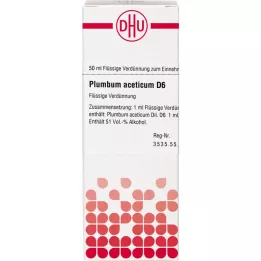 PLUMBUM ACETICUM D 6 Dilución, 50 ml