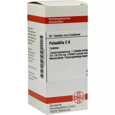 PULSATILLA C 6 comprimidos, 80 uds