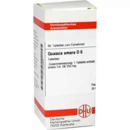 QUASSIA D 6 pastillas, 80 uds