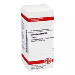 QUASSIA D 6 pastillas, 80 uds