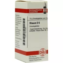 RHEUM D 6 glóbulos, 10 g