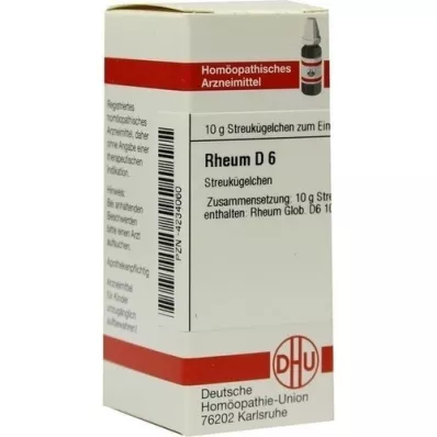 RHEUM D 6 glóbulos, 10 g