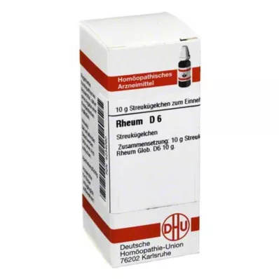 RHEUM D 6 glóbulos, 10 g