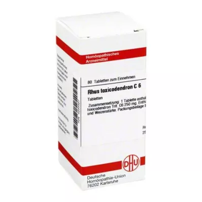RHUS TOXICODENDRON C 6 comprimidos, 80 uds