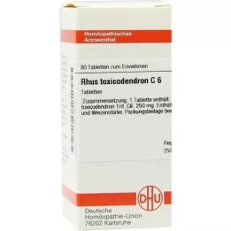 RHUS TOXICODENDRON C 6 comprimidos, 80 uds