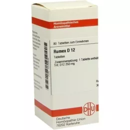 RUMEX D 12 pastillas, 80 uds