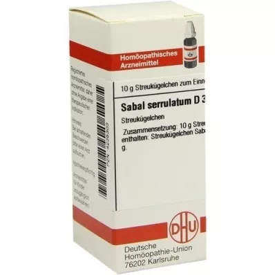 SABAL SERRULATUM D 3 glóbulos, 10 g