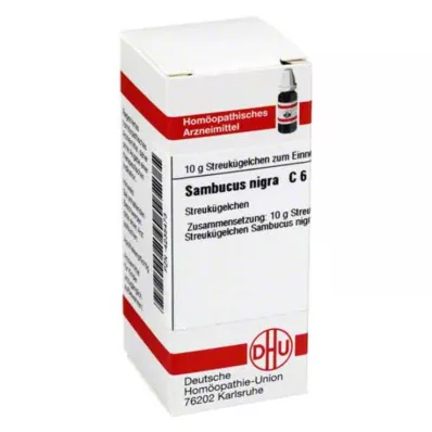 SAMBUCUS NIGRA C 6 glóbulos, 10 g