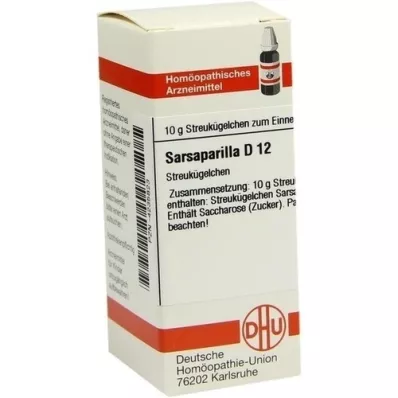 SARSAPARILLA D 12 glóbulos, 10 g