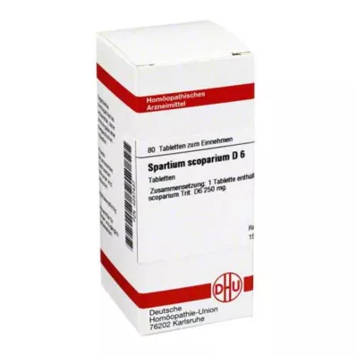 SPARTIUM SCOPARIUM D 6 pastillas, 80 uds SPARTIUM SCOPARIUM D 6 pastillas, 80 uds