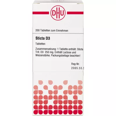 STICTA D 3 comprimidos, 200 uds