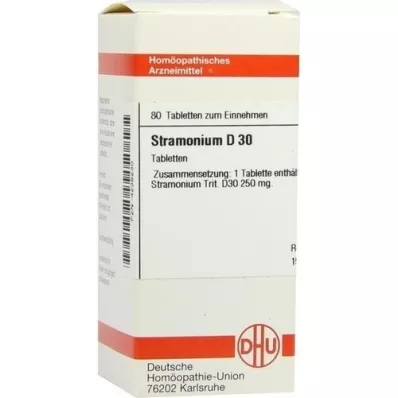 STRAMONIUM D 30 comprimidos, 80 uds