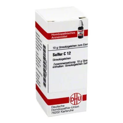 DHU Azufre C 12 glóbulos, 10 g
