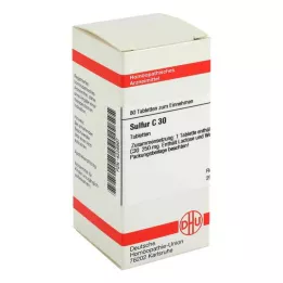 SULFUR C 30 comprimidos, 80 uds