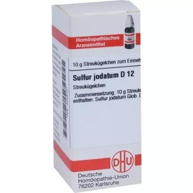 SULFUR JODATUM D 12 glóbulos, 10 g
