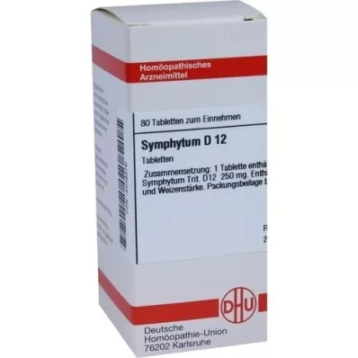 SYMPHYTUM D 12 pastillas, 80 uds