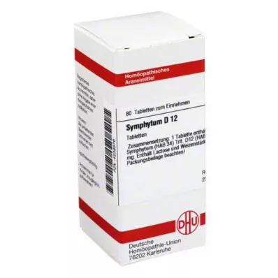 DHU Symphytum D 12 tabletas, 80 piezas