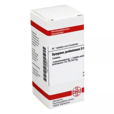 SYZYGIUM JAMBOLANUM D 6 pastillas, 80 uds
