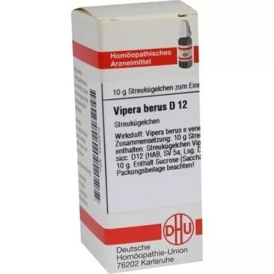 VIPERA BERUS D 12 glóbulos, 10 g