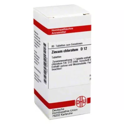 ZINCUM CHLORATUM D 12 pastillas, 80 uds ZINCUM CHLORATUM D 12 pastillas, 80 uds