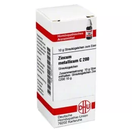 ZINCUM METALLICUM C 200 glóbulos, 10 g
