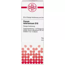 ZINCUM VALERIANICUM D 10 Dilución, 20 ml