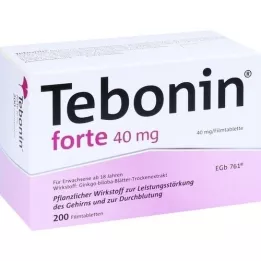 TEBONIN forte 40 mg comprimidos recubiertos con película, 200 uds