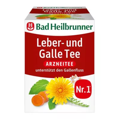 BAD HEILBRUNNER Bolsa de filtro de té de hígado y vesícula biliar, 8X1,75 g BAD HEILBRUNNER Bolsa de filtro de té de hígado y vesícula biliar, 8X1,75 g