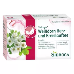 SIDROGA Estuche de filtro de té de espino blanco Corazón y Circulación, 20X1,5 g