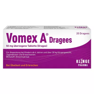 VOMEX A Comprimidos recubiertos 50 mg, 20 uds