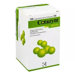 COTAZYM 20.000 gránulos en cápsulas con cubierta entérica, 100 unidades