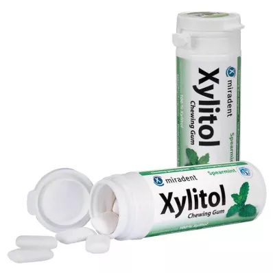 MIRADENT Xilitol Chicle Menta, 30 uds
