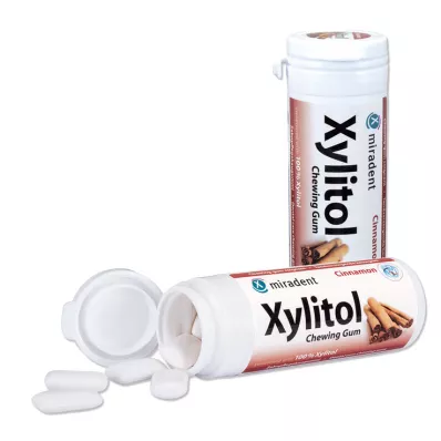 MIRADENT Xilitol Chicle Canela, 30 uds MIRADENT Xilitol Chicle Canela, 30 uds