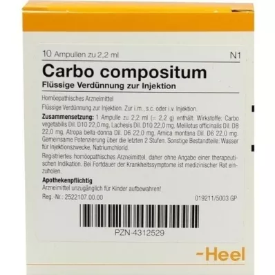 CARBO COMPOSITUM Ampollas, 10 uds