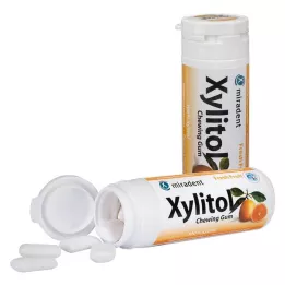 MIRADENT Chicle Xilitol Fruta, 30 uds