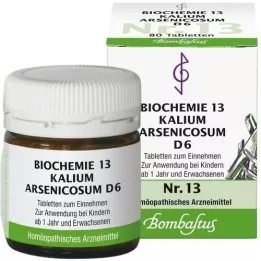 BIOCHEMIE 13 Kalium arsenicosum D 6 Comprimidos, 80 uds