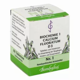 BIOCHEMIE 1 Calcium fluoratum D 3 comprimidos, 80 uds