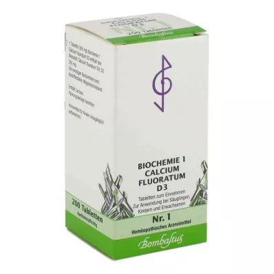 BIOCHEMIE 1 Calcium fluoratum D 3 comprimidos, 200 uds