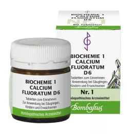 BIOCHEMIE 1 Calcium fluoratum D 6 comprimidos, 80 uds