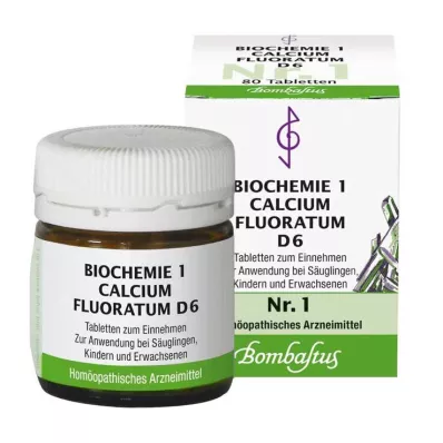 BIOCHEMIE 1 Calcium fluoratum D 6 comprimidos, 80 uds