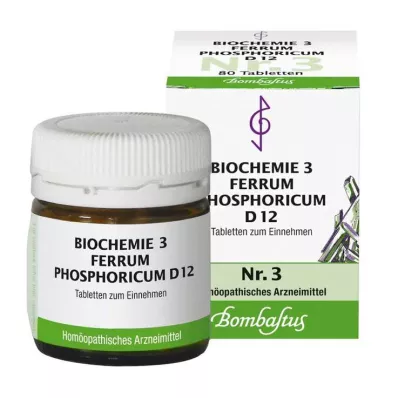 Bioquímica 3 Ferrum Phosphoricum D 12 tabletas, 80 st