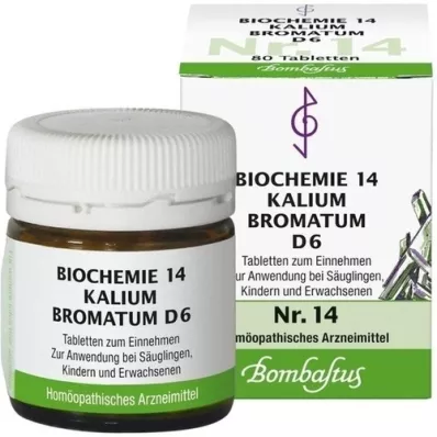 BIOCHEMIE 14 Kalium bromatum D 6 comprimidos, 80 uds