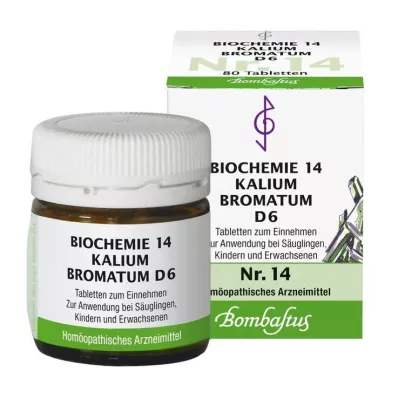 Bioquímica 14 Potasio Bromatum D 6 tabletas, 80 ST