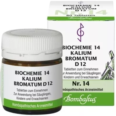 BIOCHEMIE 14 Kalium bromatum D 12 comprimidos, 80 uds