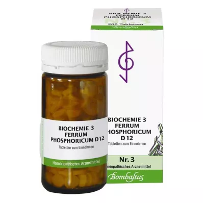 Bioquímica 3 Ferrum Phosphoricum D 12 tabletas, 200 st
