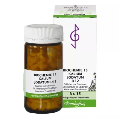 Bioquímica 15 tabletas de potasio jodatum d 12, 200 st