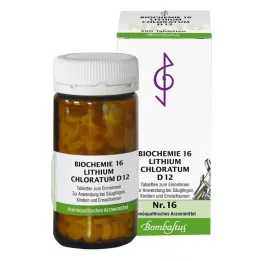 BIOCHEMIE 16 Clorato de litio D 12 comprimidos, 200 uds