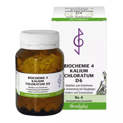 Bioquímica 4 tabletas de cloratum d de potasio 6, 500 st