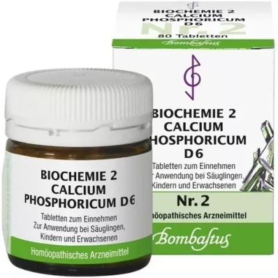 BIOCHEMIE 2 Calcio fosfórico D 6 comprimidos, 80 uds