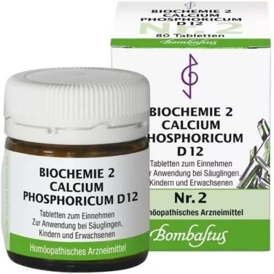 BIOCHEMIE 2 Calcio fosfórico D 12 comprimidos, 80 uds